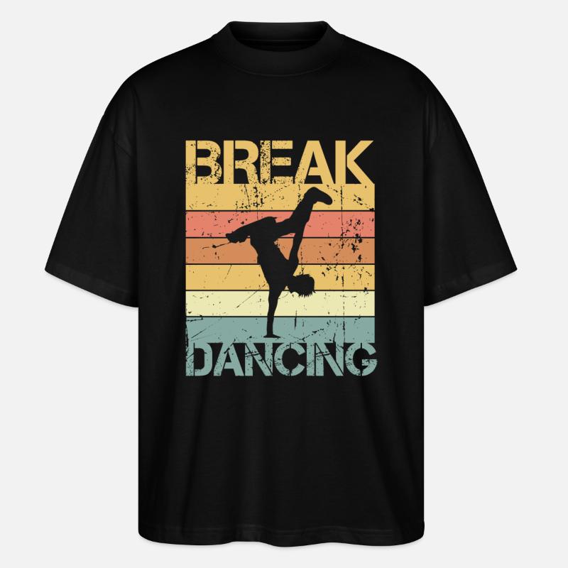 Breakdance - Stanley/Stella Oversized Unisex Bio T-Shirt Blaster 2.0 - Schwarz