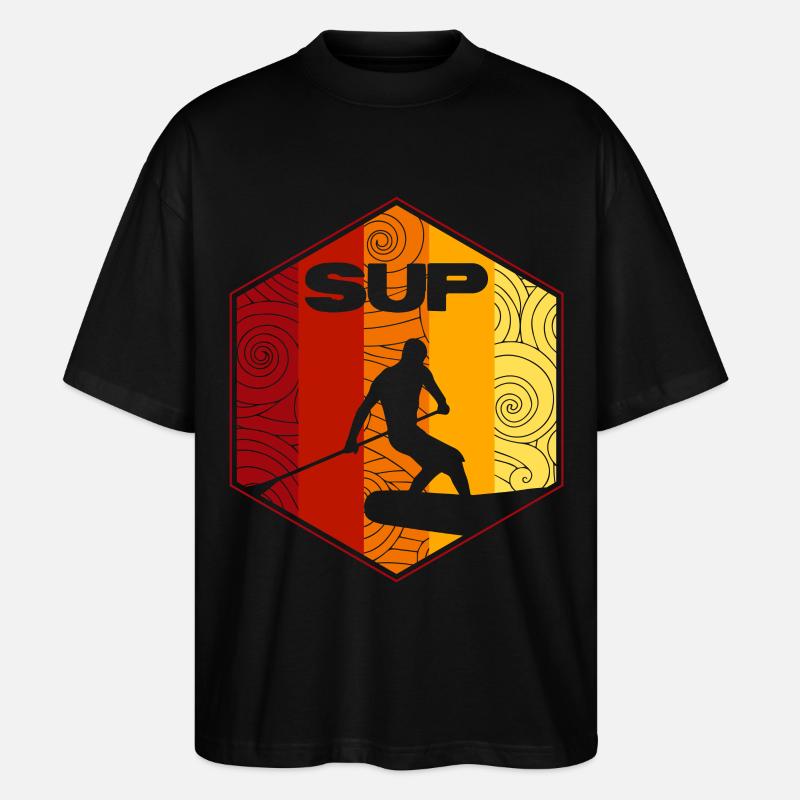 SUP Surf - Stanley/Stella Oversized Unisex Bio T-Shirt Blaster 2.0 - Schwarz