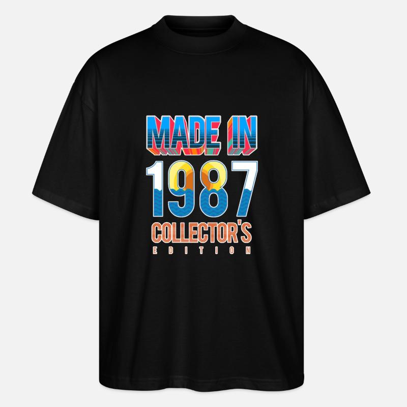 1987 - Stanley/Stella Oversized Unisex Bio T-Shirt Blaster 2.0 - Schwarz