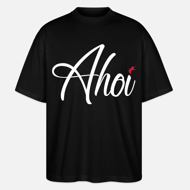 Ahoi - Stanley/Stella Oversized Unisex Bio T-Shirt Blaster 2.0 - Schwarz