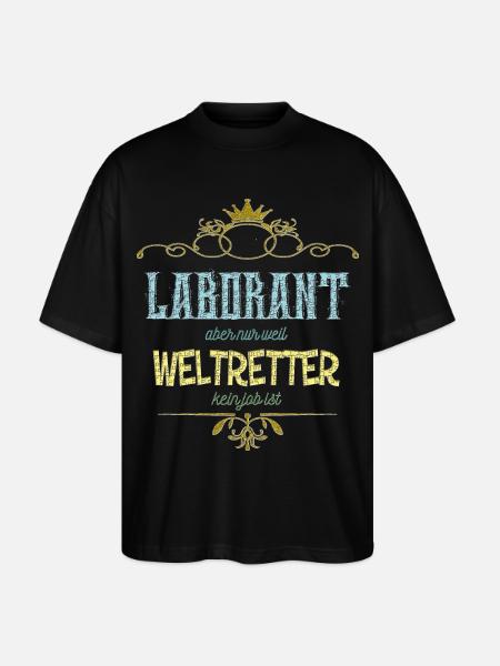 Laborant Weltretter - Stanley/Stella Oversized Unisex Bio T-Shirt Blaster 2.0 - Schwarz