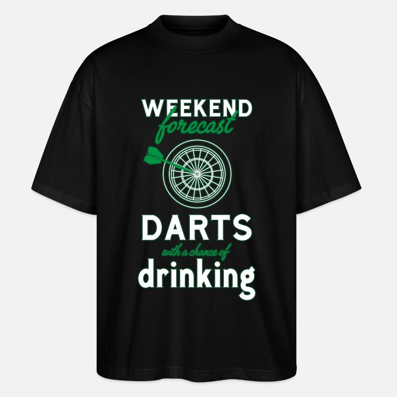 Darts Dart - Stanley/Stella Oversized Unisex Bio T-Shirt Blaster 2.0 - Schwarz