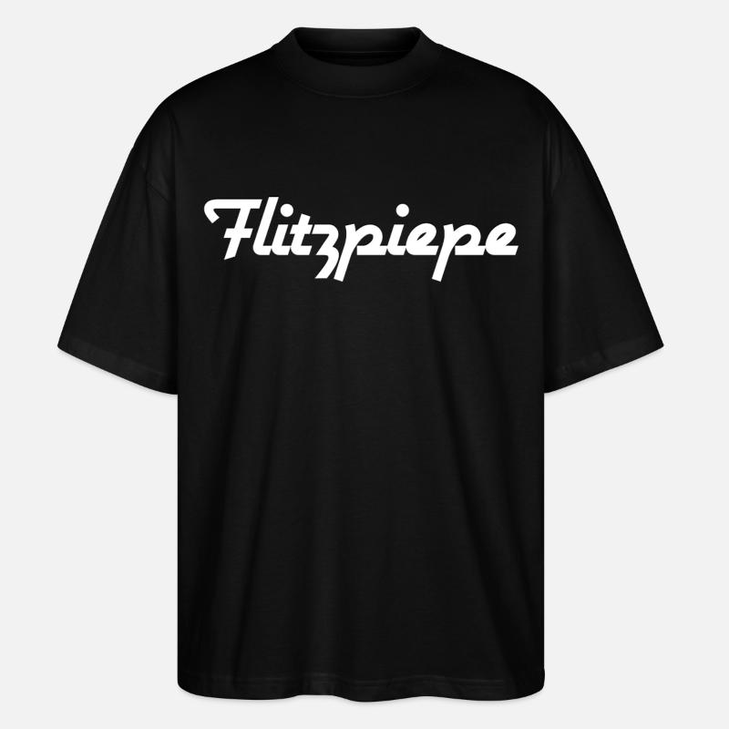 Flitzpiepe - Stanley/Stella Oversized Unisex Bio T-Shirt Blaster 2.0 - Schwarz