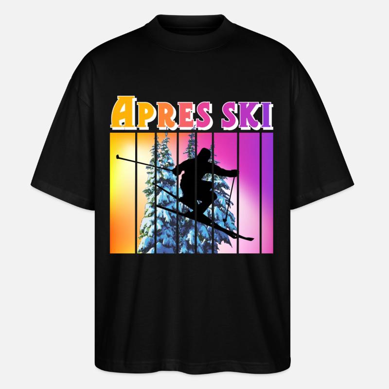 Apres Ski - Stanley/Stella Oversized Unisex Bio T-Shirt Blaster 2.0 - Schwarz