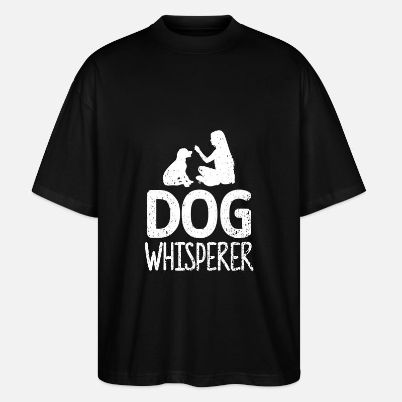 Chuchoteur de chien - T-shirt bio Blaster 2.0 coupe oversize Stanley/Stella Unisexe - noir