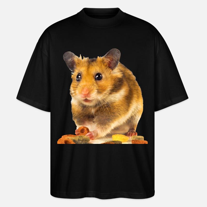 I am hamster - Stanley/Stella Oversized Unisex Bio T-Shirt Blaster 2.0 - Schwarz