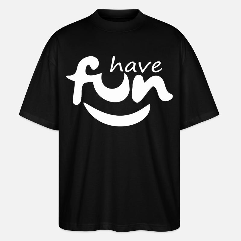 Drôle, amusez-vous - T-shirt bio Blaster 2.0 coupe oversize Stanley/Stella Unisexe - noir