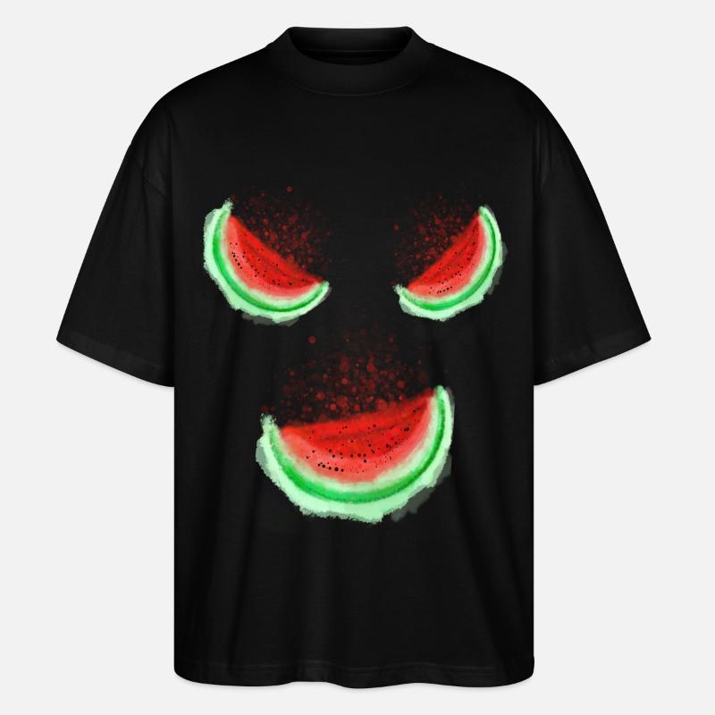 Melon Smile - Stanley/Stella Oversized Unisex Bio T-Shirt Blaster 2.0 - Schwarz