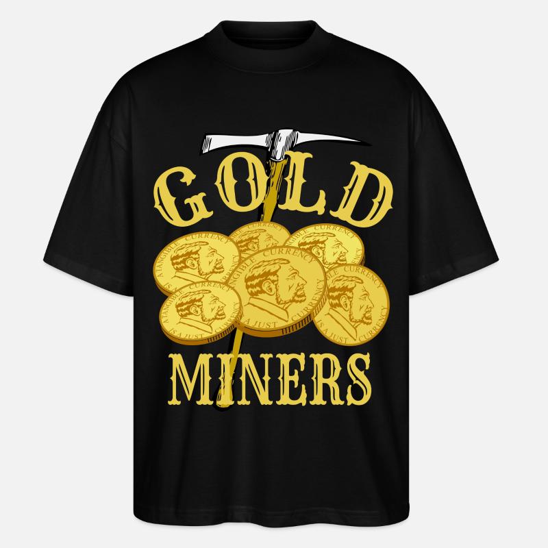 Goldgräber - Stanley/Stella Oversized Unisex Bio T-Shirt Blaster 2.0 - Schwarz