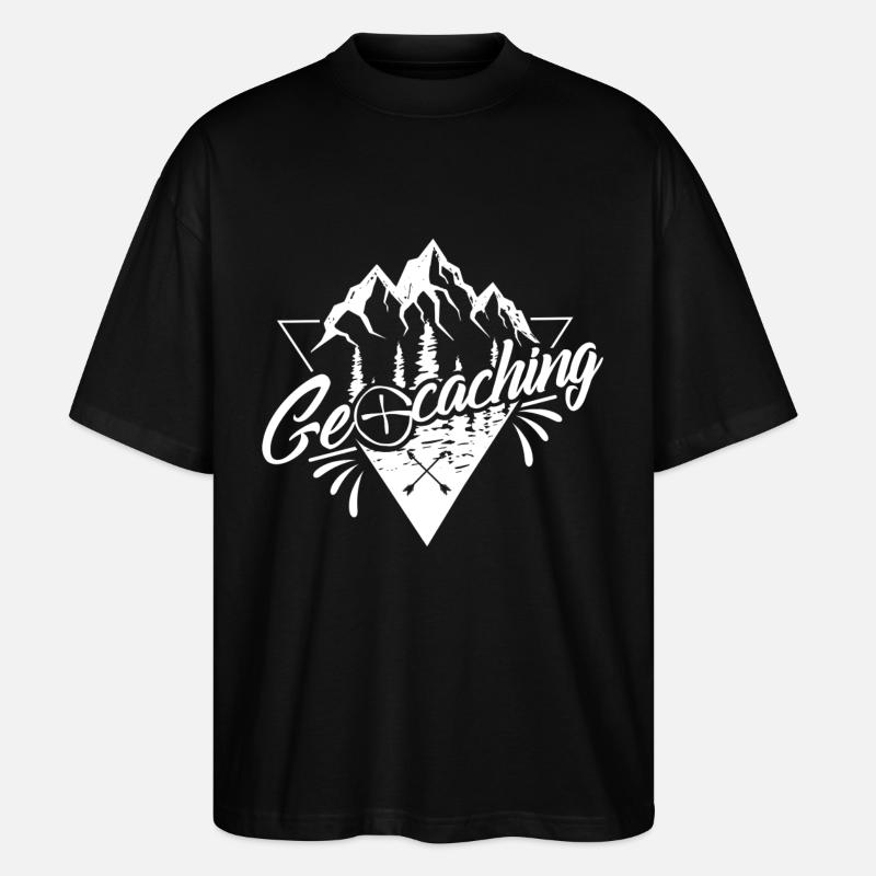 Geocaching - Stanley/Stella Oversized Unisex Bio T-Shirt Blaster 2.0 - Schwarz
