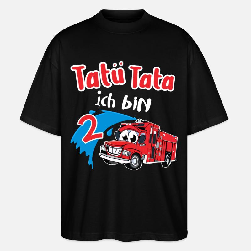 Tatü Tata Ich Bin 2 - Stanley/Stella Oversized Unisex Bio T-Shirt Blaster 2.0 - Schwarz