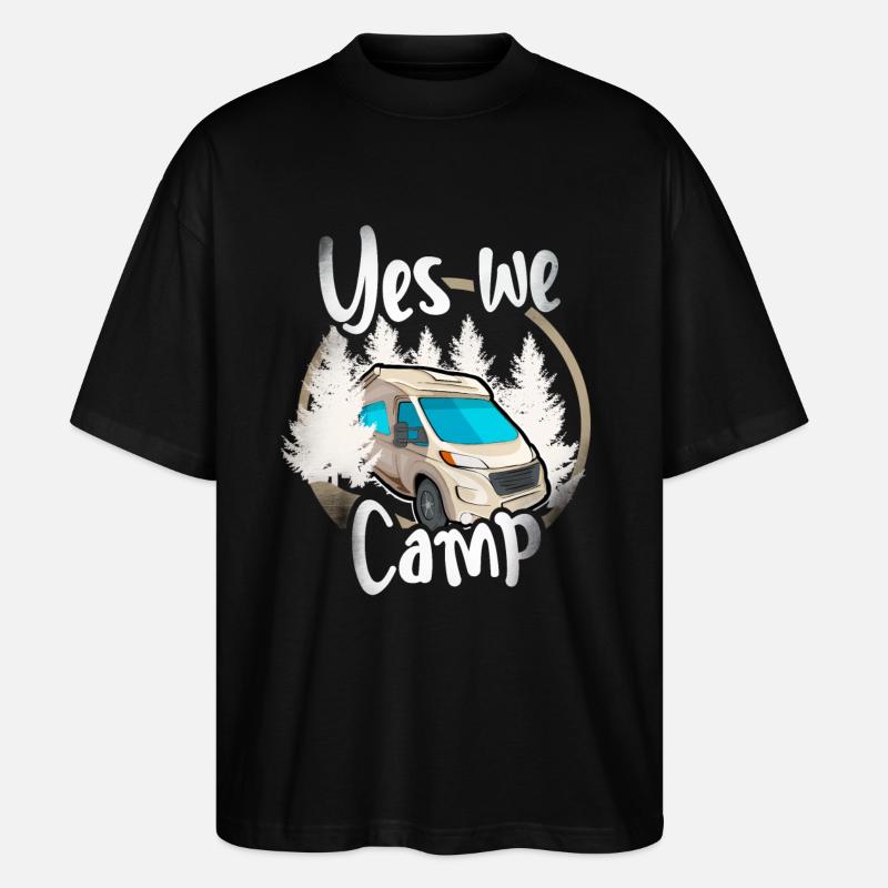 Oui nous campons - T-shirt bio Blaster 2.0 coupe oversize Stanley/Stella Unisexe - noir