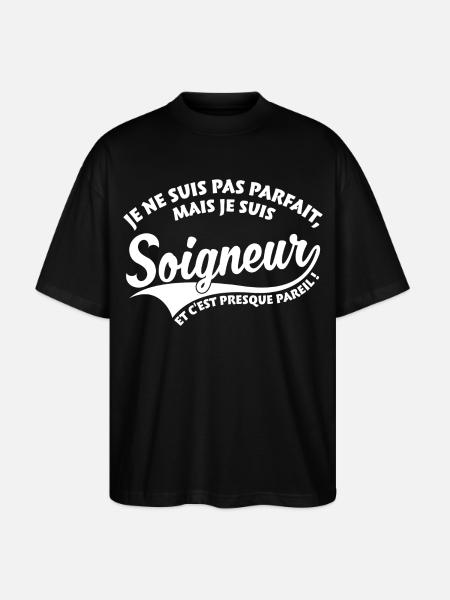 Parfait Soigneur - T-shirt bio Blaster 2.0 coupe oversize Stanley/Stella Unisexe - noir
