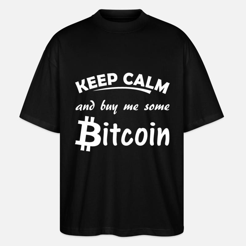 bitcoin - Stanley/Stella Oversized Unisex Bio T-Shirt Blaster 2.0 - Schwarz