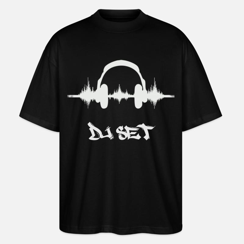 Le DJ - T-shirt bio Blaster 2.0 coupe oversize Stanley/Stella Unisexe - noir