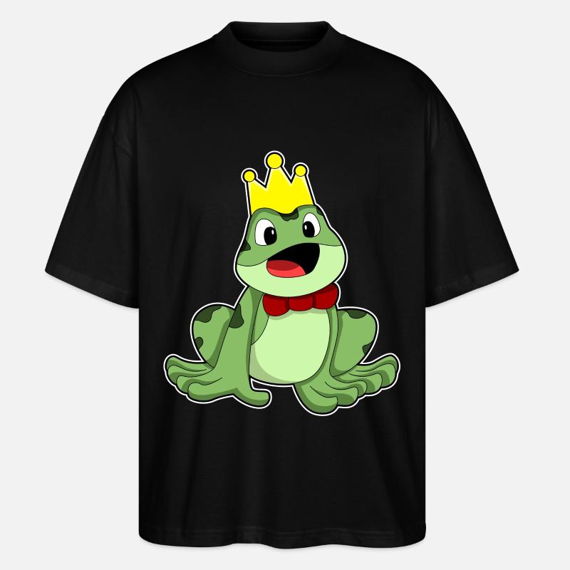 Frosch Krone - Stanley/Stella Oversized Unisex Bio T-Shirt Blaster 2.0 - Schwarz