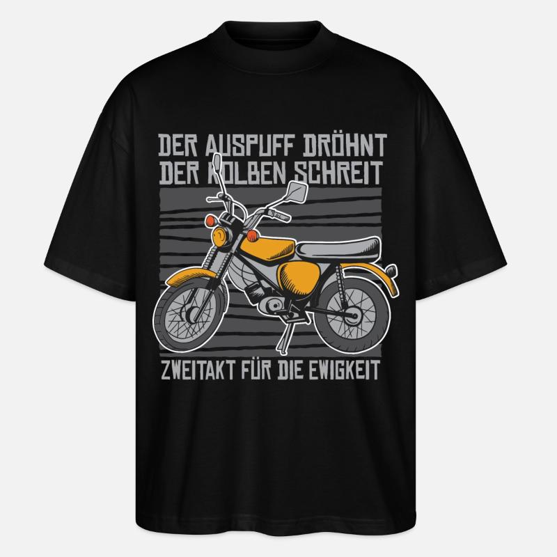 Ost Moped S51 - Stanley/Stella Oversized Unisex Bio T-Shirt Blaster 2.0 - Schwarz