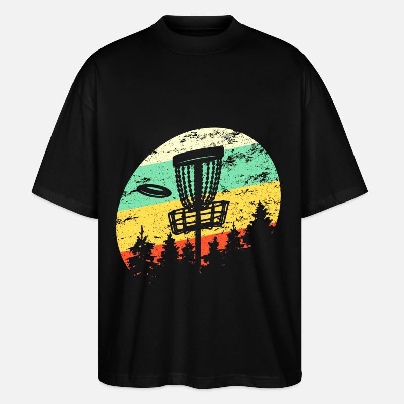 frisbeegolf geschenk - Stanley/Stella Oversized Unisex Bio T-Shirt Blaster 2.0 - Schwarz