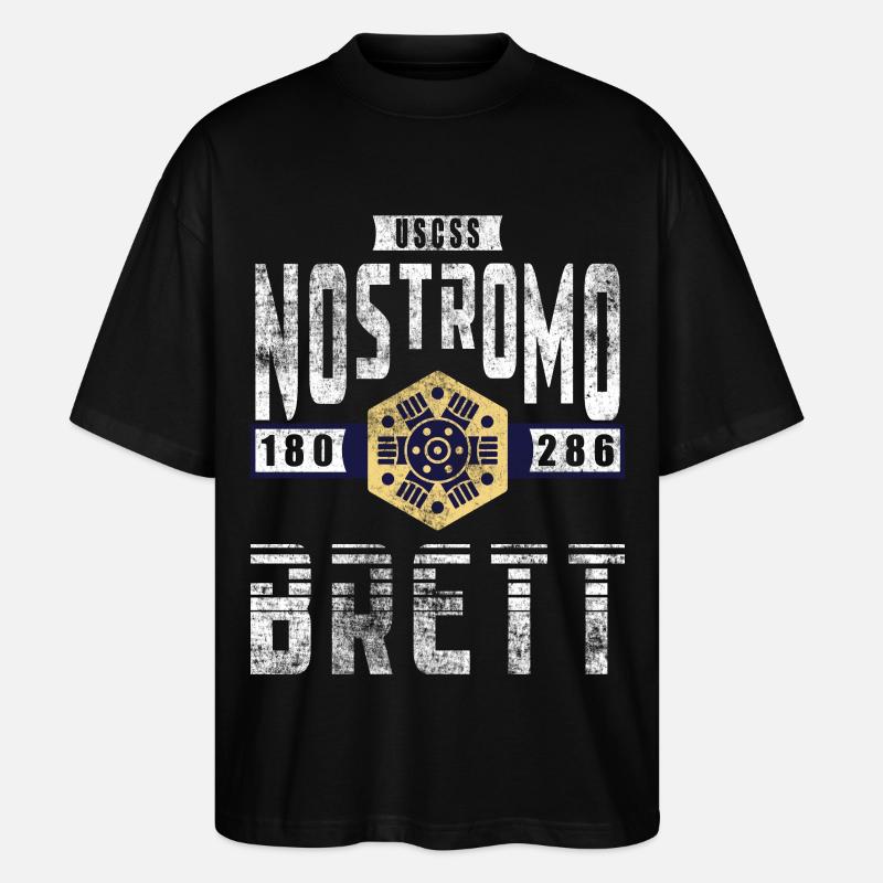 Alien Nostromo grade d'équipage Brett - T-shirt bio Blaster 2.0 coupe oversize Stanley/Stella Unisexe - noir