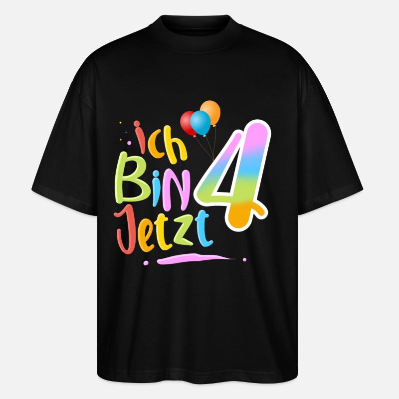 Ich Bin Jetzt 4 - Stanley/Stella Oversized Unisex Bio T-Shirt Blaster 2.0 - Schwarz