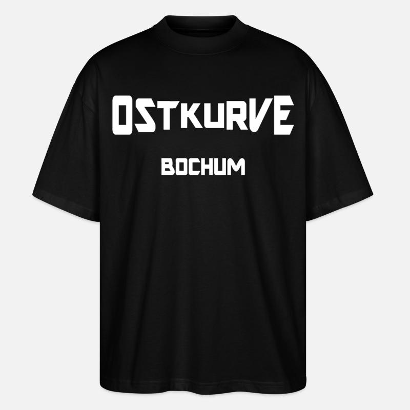 Ostkurve Bochum - Stanley/Stella Oversized Unisex Bio T-Shirt Blaster 2.0 - Schwarz
