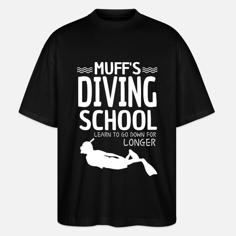Tauchschule - Stanley/Stella Oversized Unisex Bio T-Shirt Blaster 2.0 - Schwarz