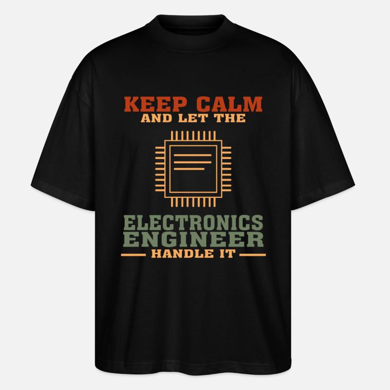 Funny Electronics Engineering Zitat für Electronic - Stanley/Stella Oversized Unisex Bio T-Shirt Blaster 2.0 - Schwarz