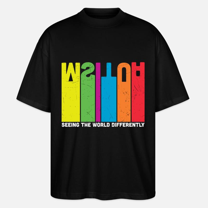 L’autisme voit le monde différemment - T-shirt bio Blaster 2.0 coupe oversize Stanley/Stella Unisexe - noir