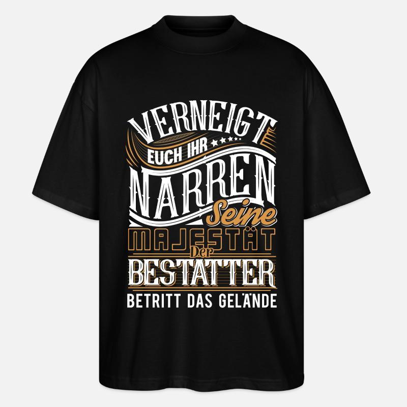 Bestatter - Stanley/Stella Oversized Unisex Bio T-Shirt Blaster 2.0 - Schwarz