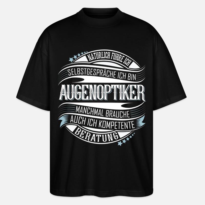 Augenoptiker - Stanley/Stella Oversized Unisex Bio T-Shirt Blaster 2.0 - Schwarz