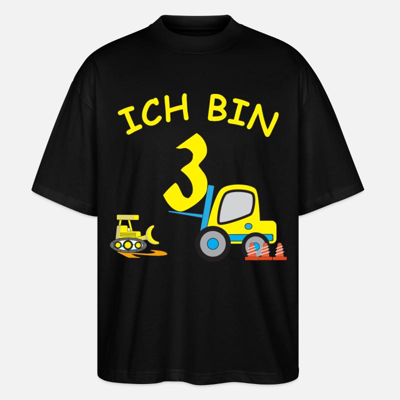 Ich bin 3 - Stanley/Stella Oversized Unisex Bio T-Shirt Blaster 2.0 - Schwarz
