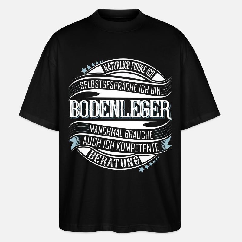 Bodenleger - Stanley/Stella Oversized Unisex Bio T-Shirt Blaster 2.0 - Schwarz