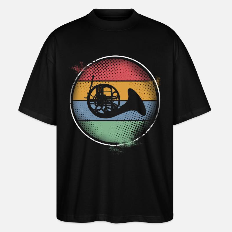 Bugle - Stanley/Stella Oversized Unisex Organic T-shirt Blaster 2.0 - black