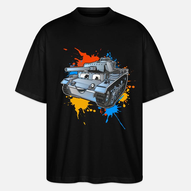 Panzer - Stanley/Stella Oversized Unisex Bio T-Shirt Blaster 2.0 - Schwarz
