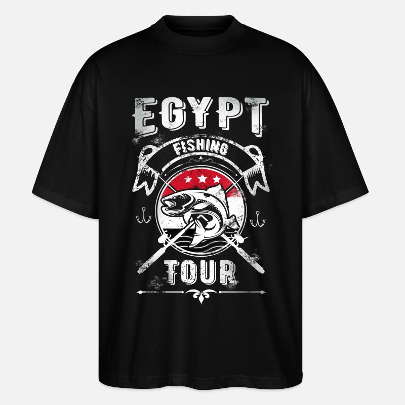 Excursion de pêche en Égypte - T-shirt bio Blaster 2.0 coupe oversize Stanley/Stella Unisexe - noir