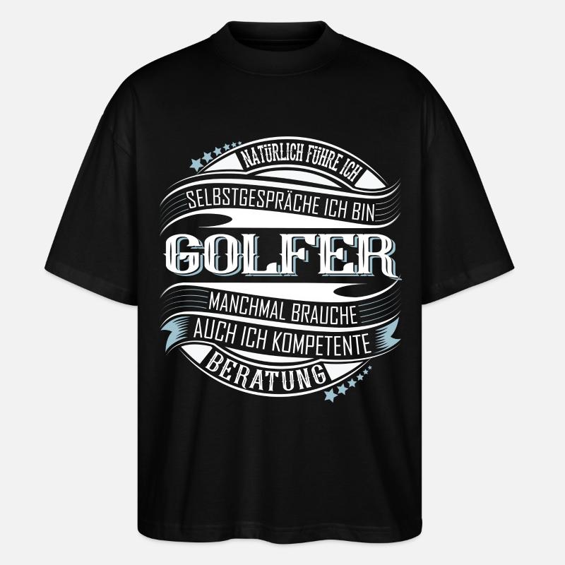 Golfer Golf - Stanley/Stella Oversized Unisex Bio T-Shirt Blaster 2.0 - Schwarz