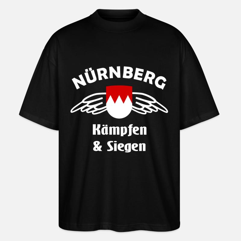 Nürnberg Fans - Stanley/Stella Oversized Unisex Bio T-Shirt Blaster 2.0 - Schwarz
