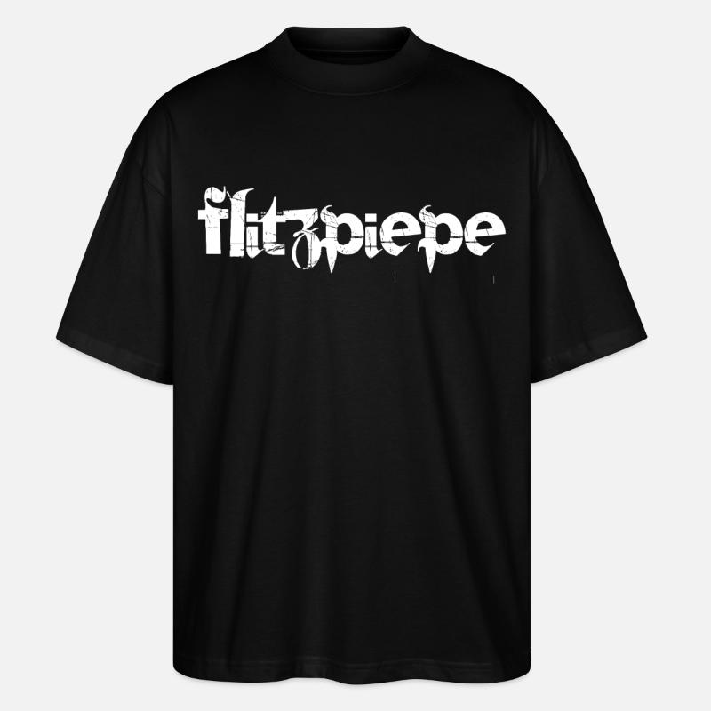 Flitzpiepe - Stanley/Stella Oversized Unisex Bio T-Shirt Blaster 2.0 - Schwarz