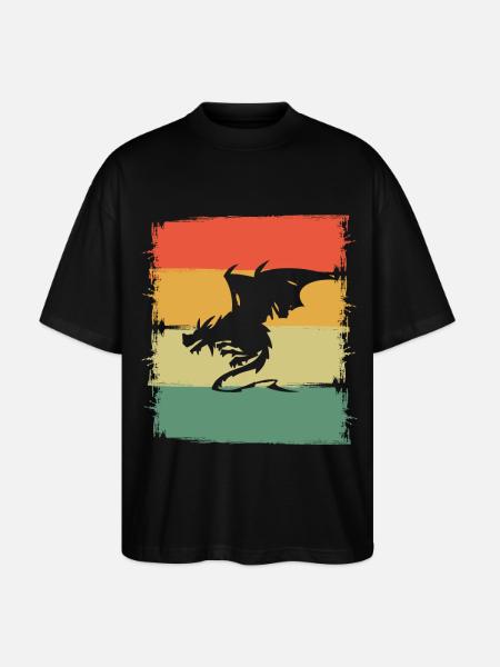 Dragon Dragon - Stanley/Stella Oversized Unisex Organic T-shirt Blaster 2.0 - black