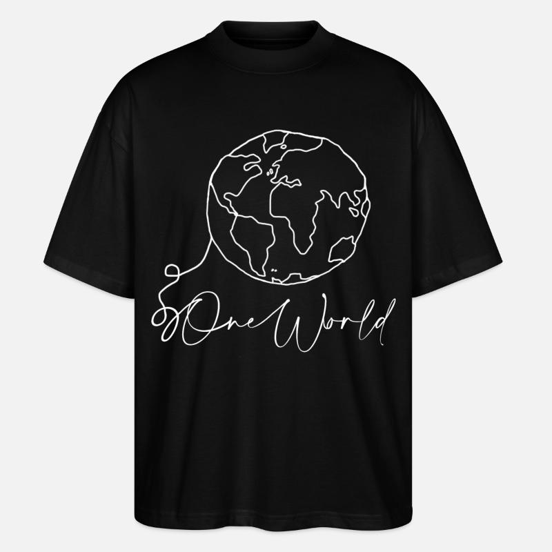 World - Stanley/Stella Oversized Unisex Bio T-Shirt Blaster 2.0 - Schwarz