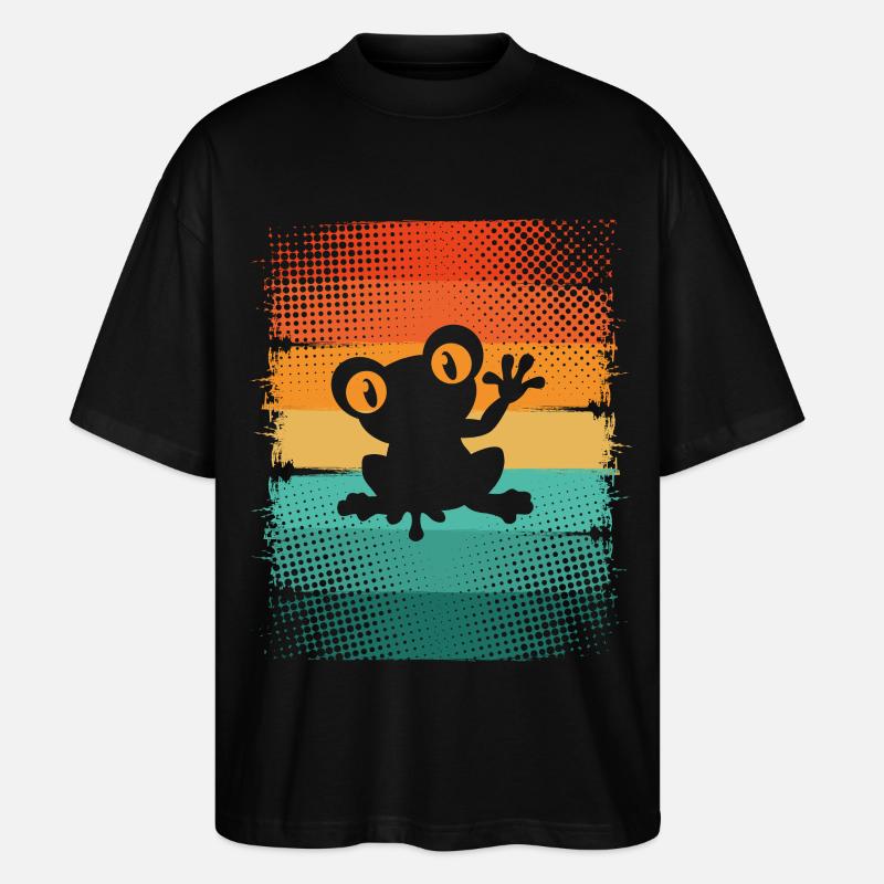 Frosch - Stanley/Stella Oversized Unisex Bio T-Shirt Blaster 2.0 - Schwarz