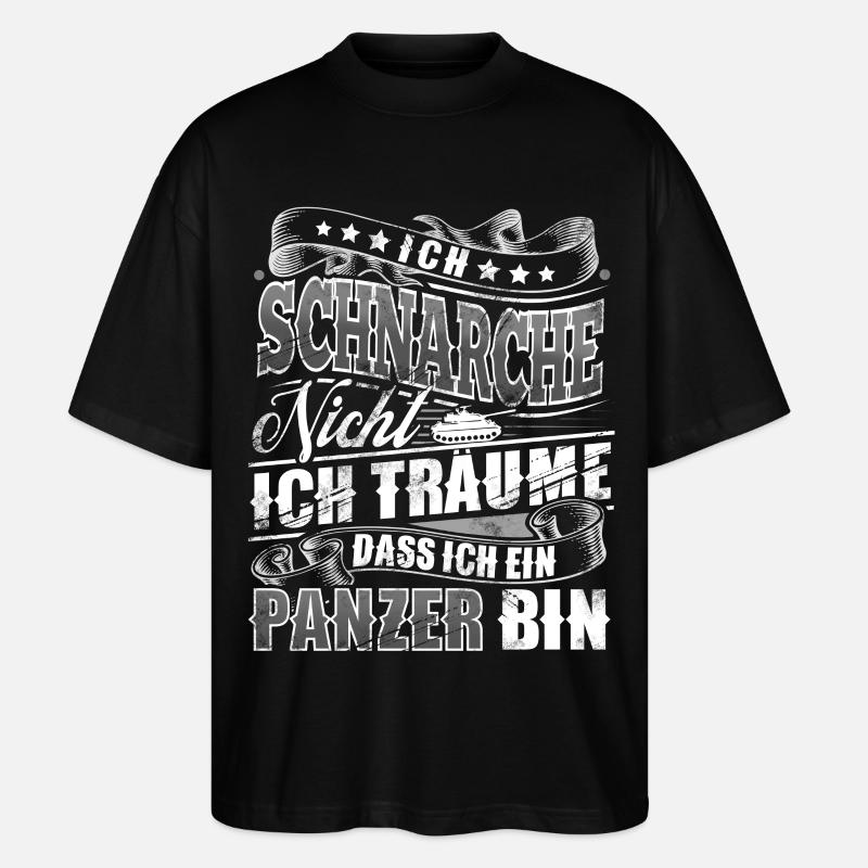 Panzer - Stanley/Stella Oversized Unisex Bio T-Shirt Blaster 2.0 - Schwarz
