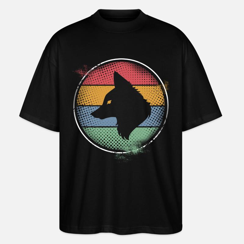 Fuchs - Stanley/Stella Oversized Unisex Bio T-Shirt Blaster 2.0 - Schwarz