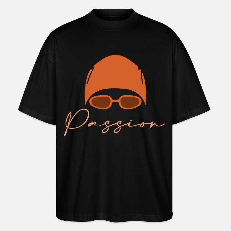 Nageur - T-shirt bio Blaster 2.0 coupe oversize Stanley/Stella Unisexe - noir