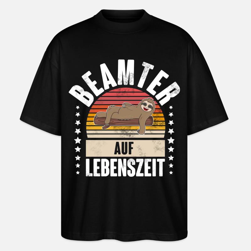 Beamter - Stanley/Stella Oversized Unisex Bio T-Shirt Blaster 2.0 - Schwarz