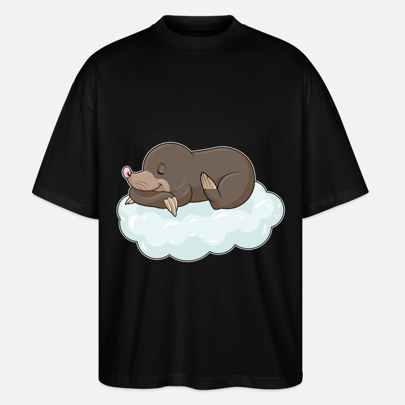 Taupe sur les nuages - T-shirt bio Blaster 2.0 coupe oversize Stanley/Stella Unisexe - noir
