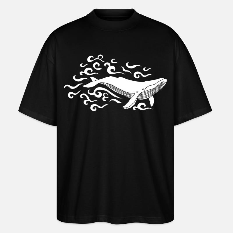 Beluga - Stanley/Stella Oversized Unisex Bio T-Shirt Blaster 2.0 - Schwarz