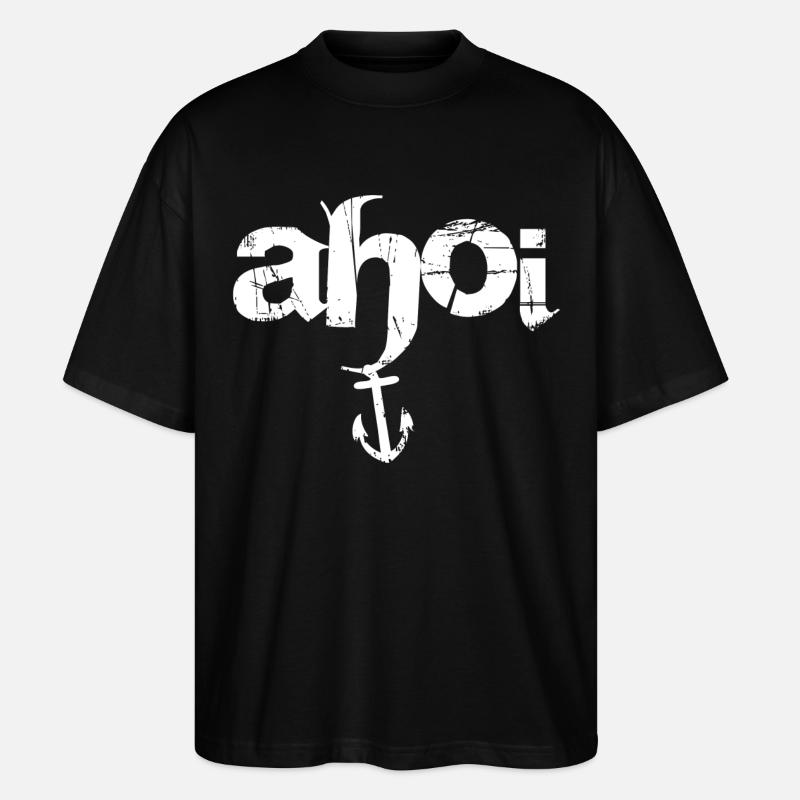 Ahoi - Stanley/Stella Oversized Unisex Bio T-Shirt Blaster 2.0 - Schwarz