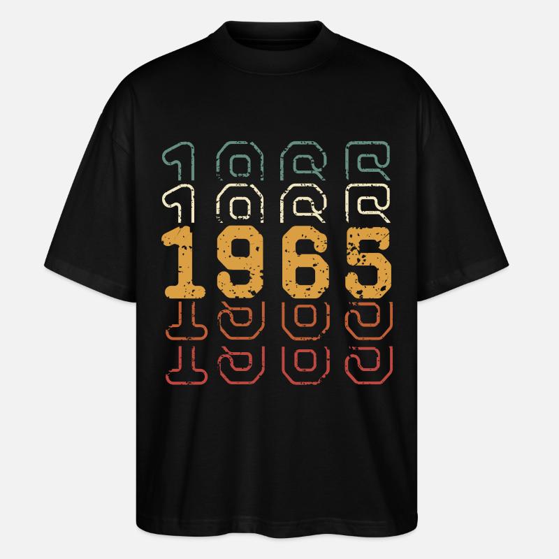 1965 - Stanley/Stella Oversized Unisex Bio T-Shirt Blaster 2.0 - Schwarz
