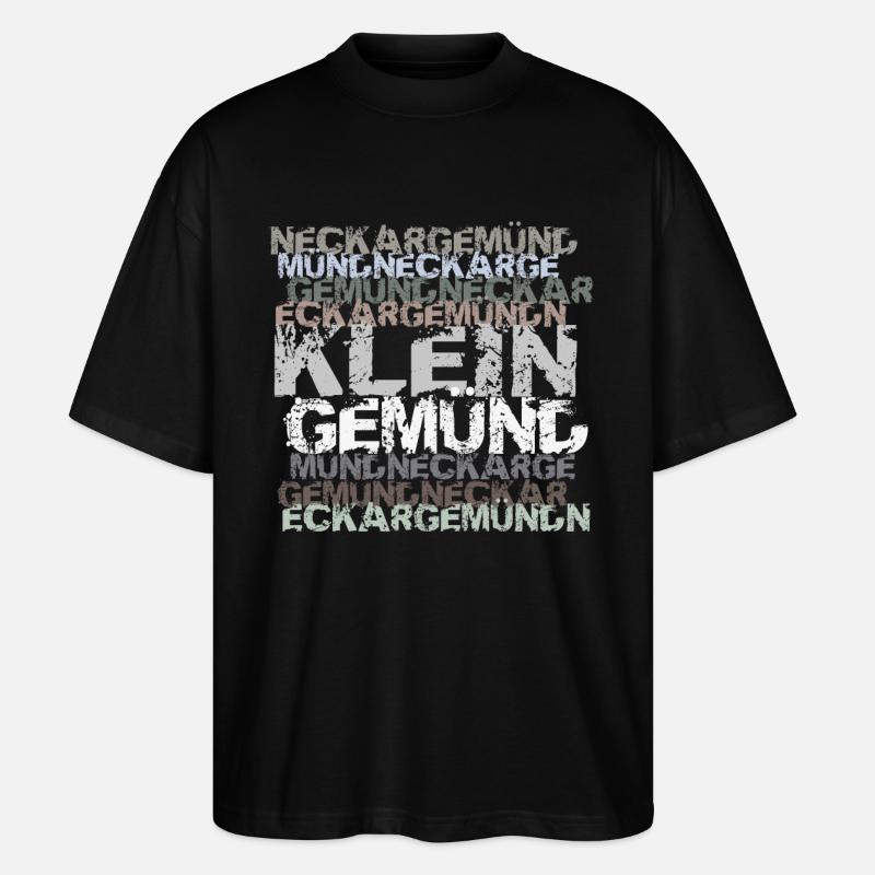 Neckargemünd - Kleingemuend - Stanley/Stella Oversized Unisex Bio T-Shirt Blaster 2.0 - Schwarz